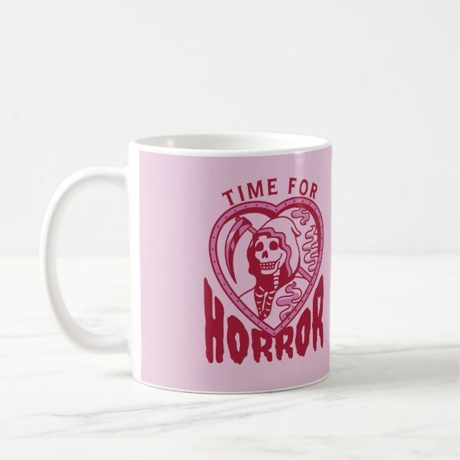 Time For Horror Halloween Mug Kaffemugg (Vänster)