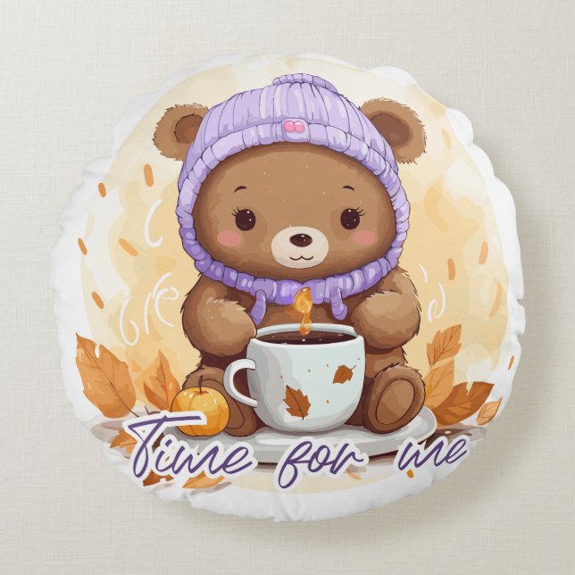 Time for me rund kudde (Framsidan)