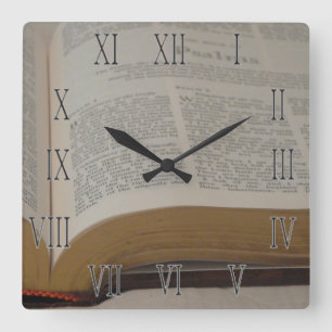 Time för psalmsna fyrkantig klocka