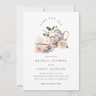 Time for Tea Bridal Shower Invitation Inbjudningar