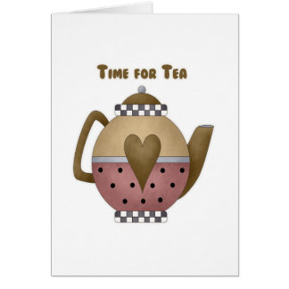 Time för Tea Hälsningskort