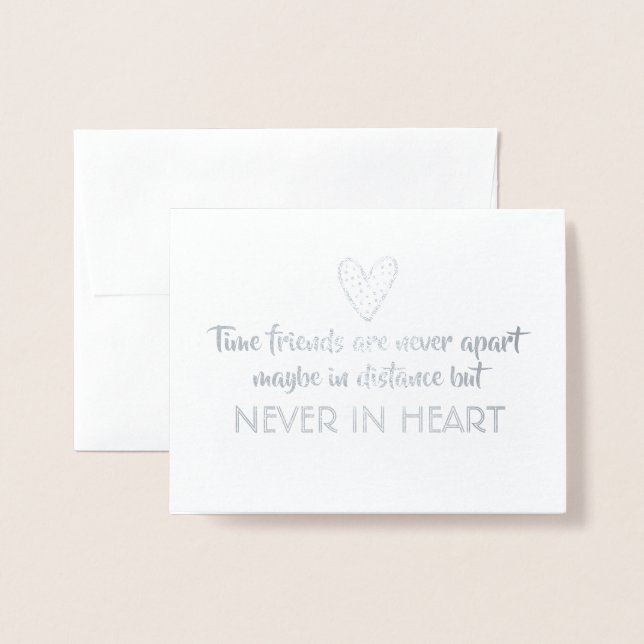 Time Friends - Sweet Bridesmaid Frieri Folierat Kort (Framsida med kuvert)