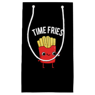 Time Fries Funny Fransk Fries Pun Mörk BG