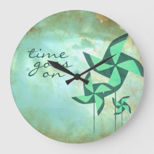 time goes on pinwheel dreams stor klocka