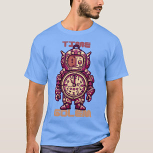 Time Golem Funny Surreal Steampunk Alarm Clock Rob T Shirt