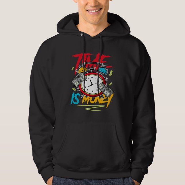 Time Is Money Drip Fruity Pebbles Dunk Low Hoodie (Framsida)