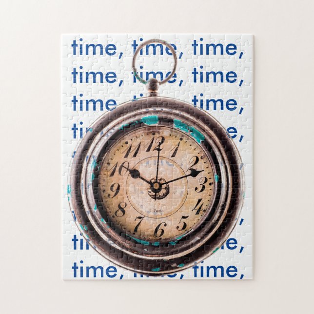 Time Jigszawa Puzzle of an Old Hand Wach Pussel (Vertikal)