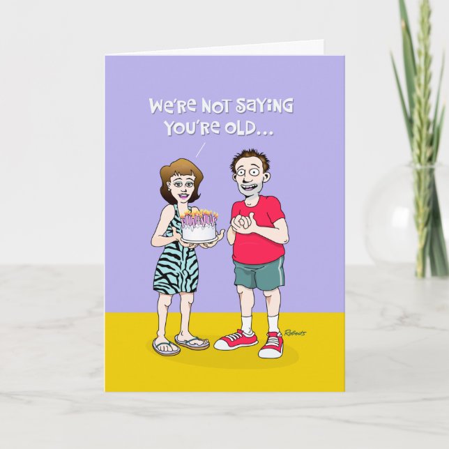 "Time Marches On" på födelsedagen Kort (Framsida)