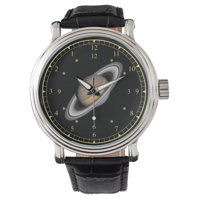 Time Maskin ~ Benice Planet Saturn ~ Armbandsur (Framsida)