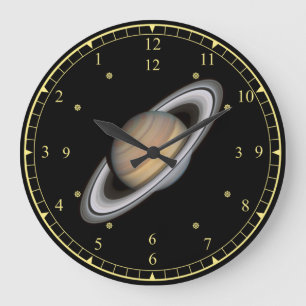 Time Maskin ~ Benice Planet Saturn ~ Stor Klocka