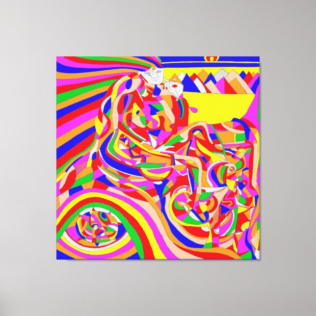 Time Maskin Canvastryck (Framsida)