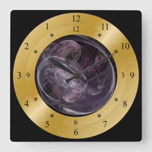Time Maskin Clock ~ Chaos Galaxy 02 ~ Time Warp ~ Fyrkantig Klocka