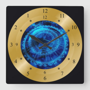 Time Maskin Clock ~ Space-time Continuum ~~ Fyrkantig Klocka