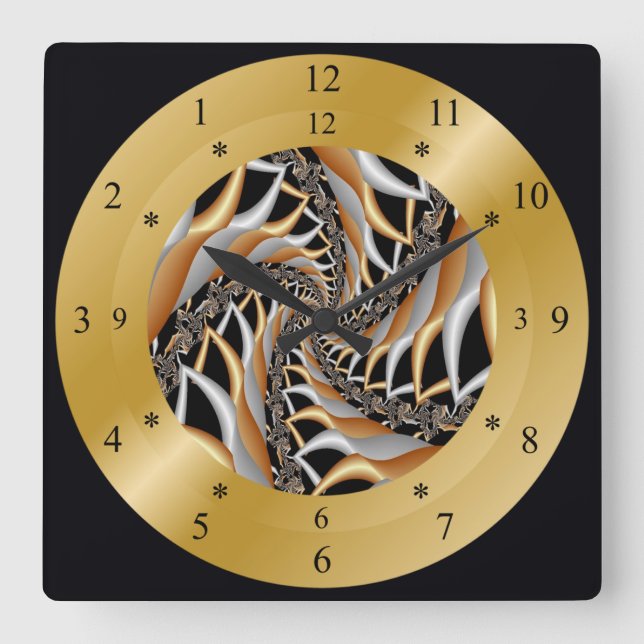 Time Maskin Clock ~ Wormhål ~ Säker/Farligt ??? Fyrkantig Klocka (Framsida)