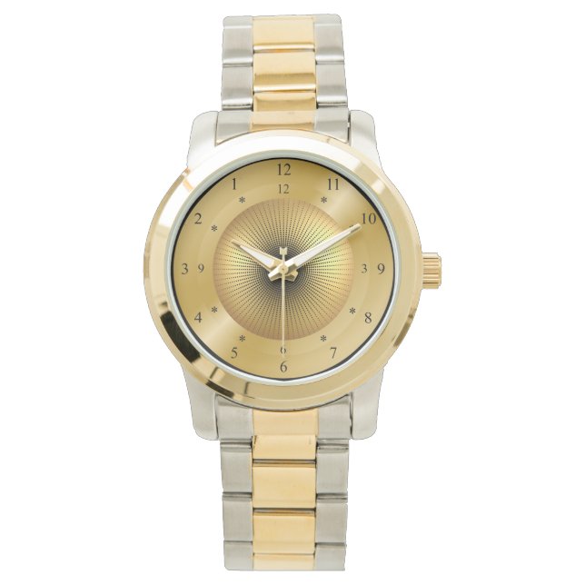 Time Maskin ~ Golden Black Hål ~ Time Travel Armbandsur (Framsida)