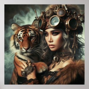 Time Maskin Young Girl och Tiger 80-1 Poster