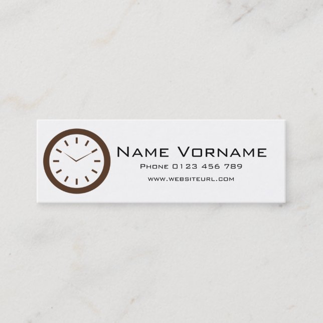 Time Mini Visitkort (Framsida)