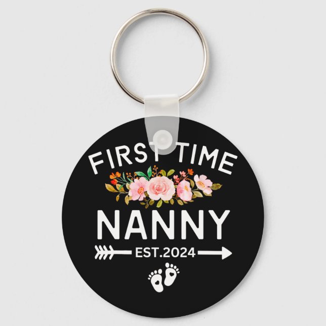 Time Nanny Est 2024 Kampanj New Ba  Nyckelring (Framsida)