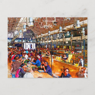 Time out Market Lissabon Portugal Vykort