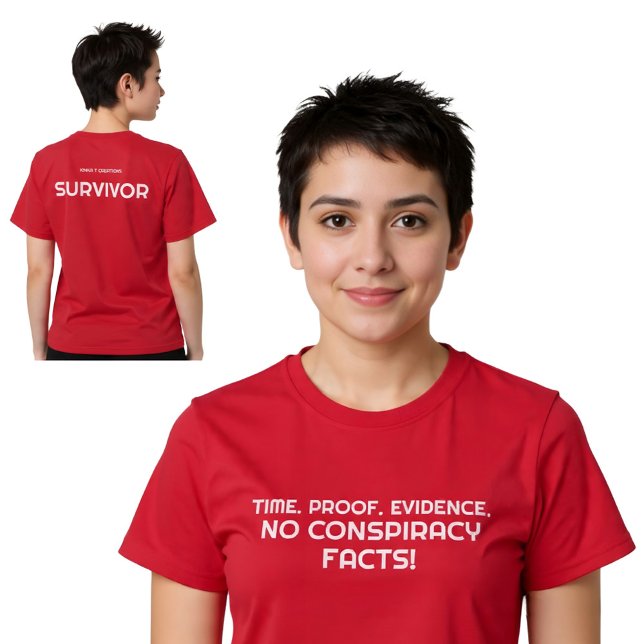 Time. Proof. Evidence.  T Shirt (Skapare uppladdad)