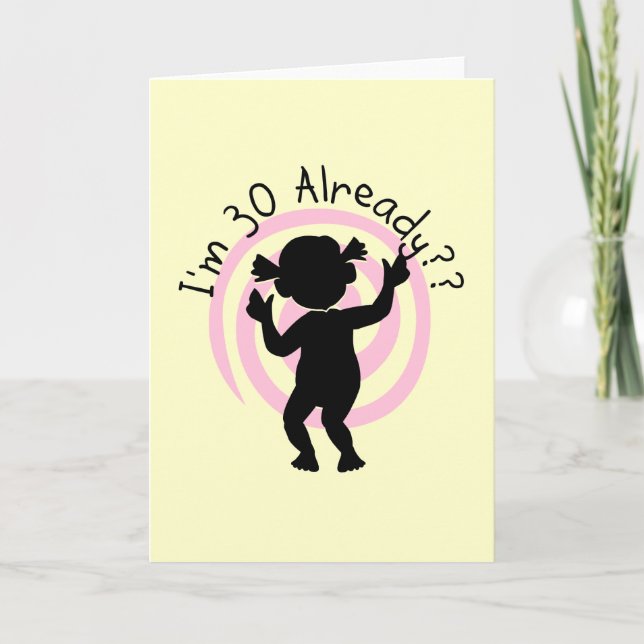 Time snedvrider 30 redan T-tröja och gåvor Kort (Framsida)