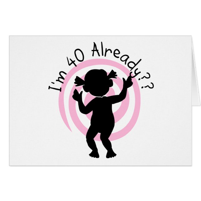 Time snedvrider 40 redan Tshirts och gåvor Hälsningskort (Framsidan Horizontal)