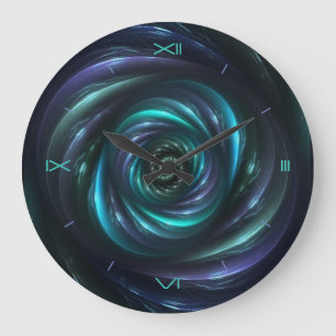 Time snedvrider den Digital konstväggen tar tid p Stor Klocka