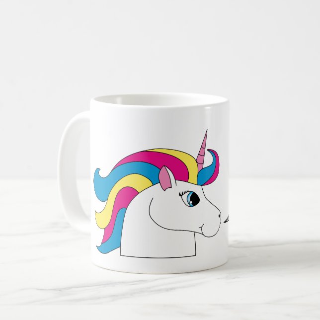 Time som är en Unicornklassikermugg Kaffemugg (Framsida vänster)