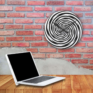 Time som böjer hypnosspiral rund klocka