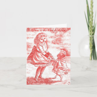 Time som dansar bekräftelsen Notecard Kort