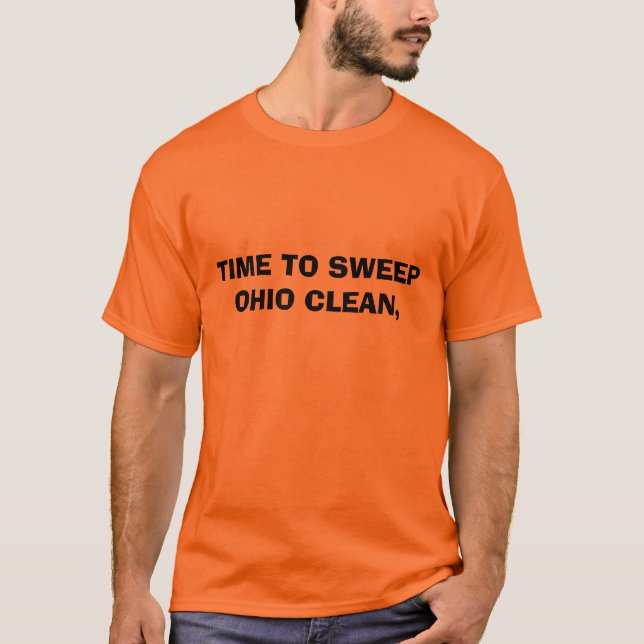 TIME SOM FULLSTÄNDIGT SOPAR OHIO, T-SHIRT (Framsida)