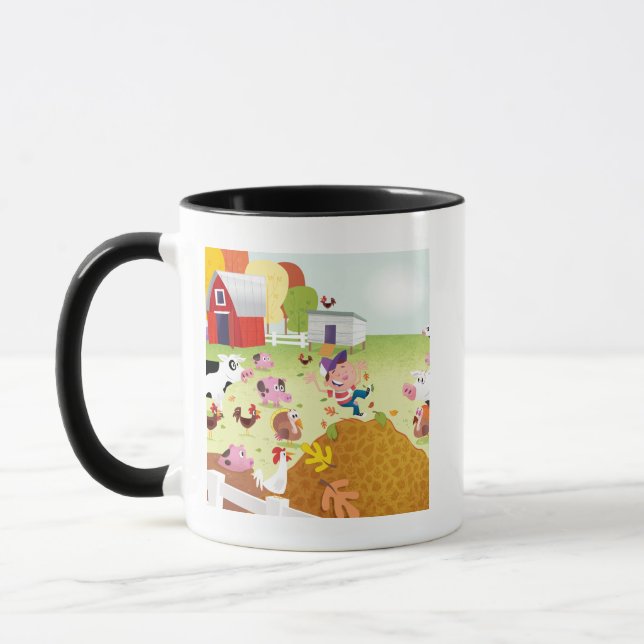 Time som räknar - farmyarden mugg (Vänster)