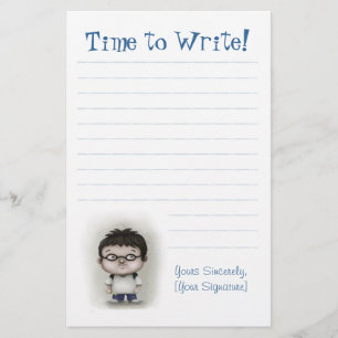 Time som ska skrivas brevpapper