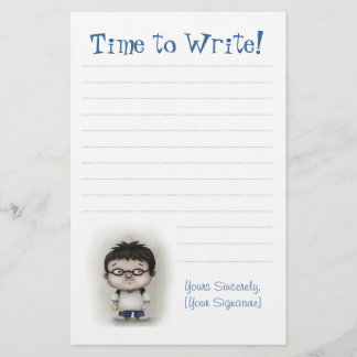 Time som ska skrivas brevpapper