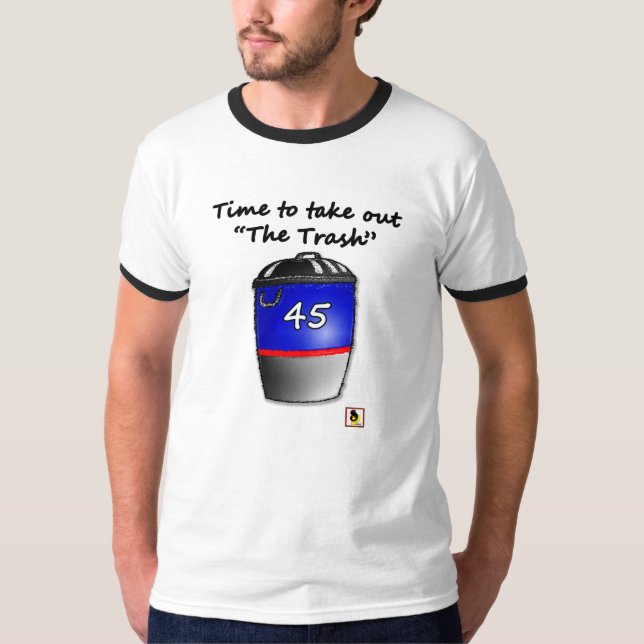 Time som ut tar soporskjortan t shirt (Framsida)
