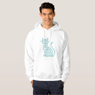 Time spenderade med katter slösas aldrig hoodie
