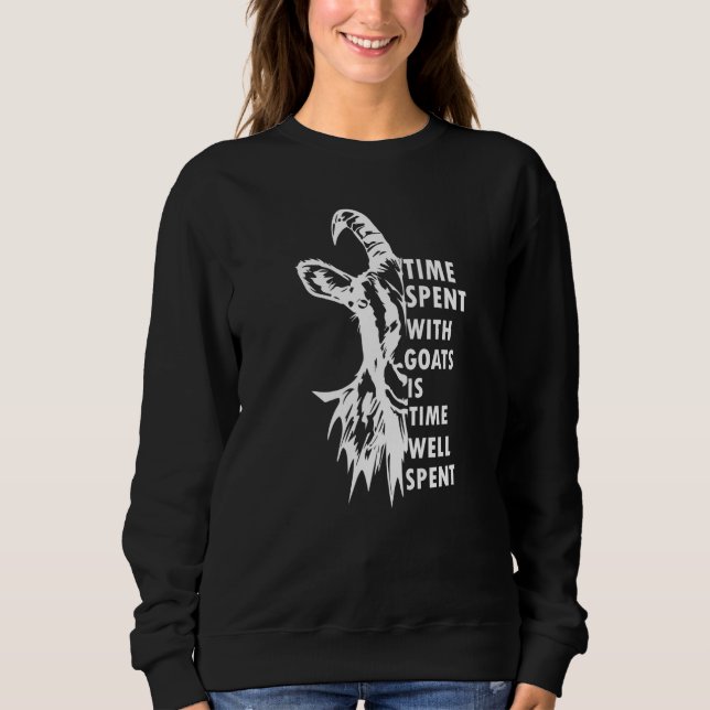time spent with goats is time well spent  2 t shirt (Framsida)