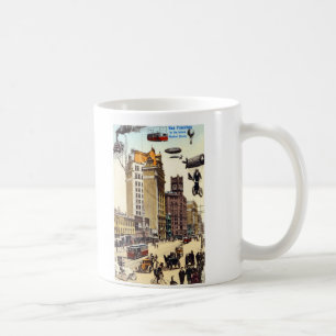 Time stänger med fönsterluckor kaffemugg