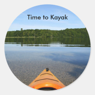 Time till kajakklistermärkear runt klistermärke