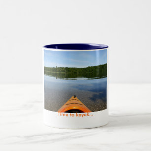 Time till kajakmuggen Två-Tonad mugg