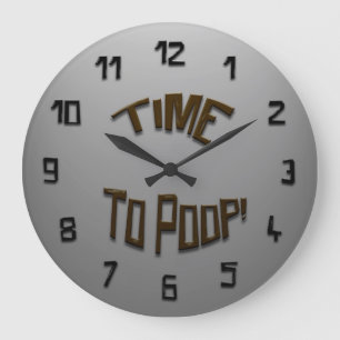 Time till poopen! Ta tid på Stor Klocka