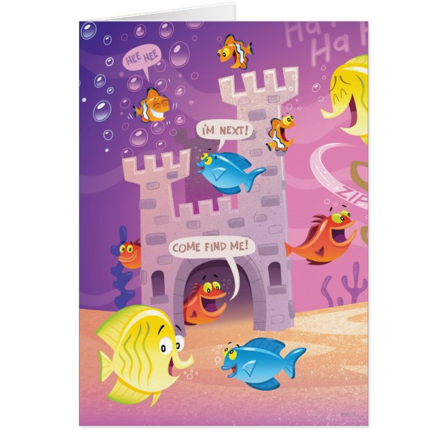 Time till Räkning-Under havet Hälsningskort (Framsidan)