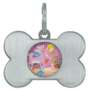 Time till Räkning-Under havet Namnbricka Husdjur