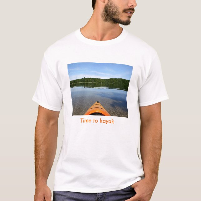Time till skjortan för kajak T Tee Shirt (Framsida)