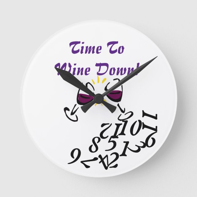 Time till vin besegrar rund klocka (Framsida)