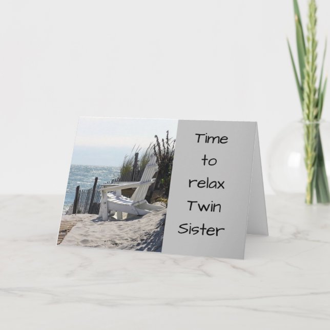 TIME TO "CELEBRATE" YOU - "TWIN SISTER" KORT (Framsida)