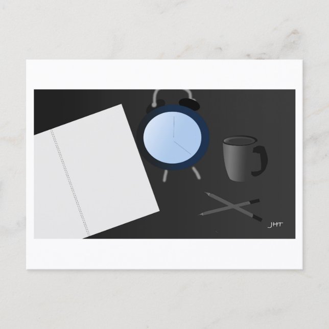 Time to Draw :  Postcard Print by J.H. Thornton  Vykort (Framsida)