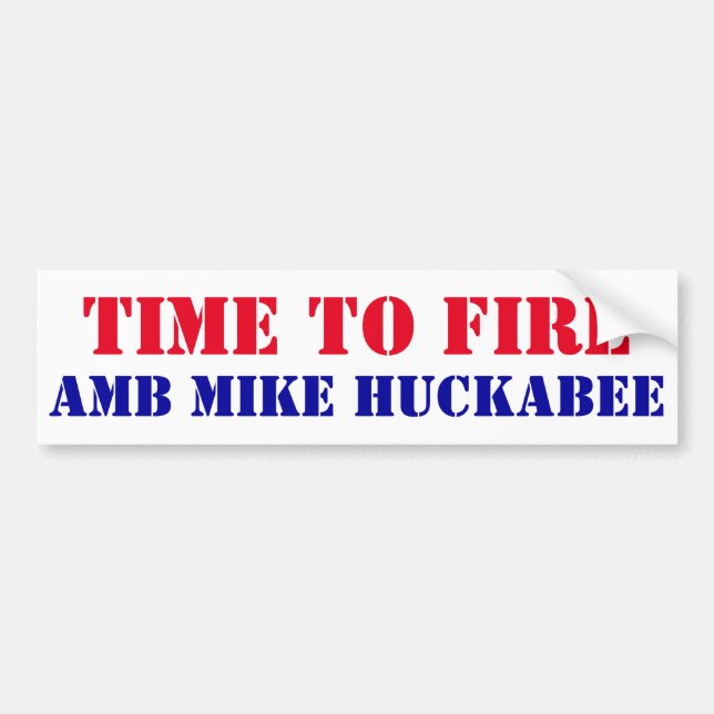 Time to Fire AMB Mike Huckabee secret mtg Pollard Bildekal (Framsidan)