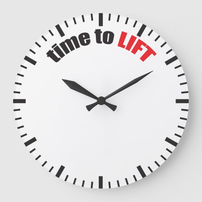 Time to Hiss - Gym Motivation Stor Klocka (Framsida)