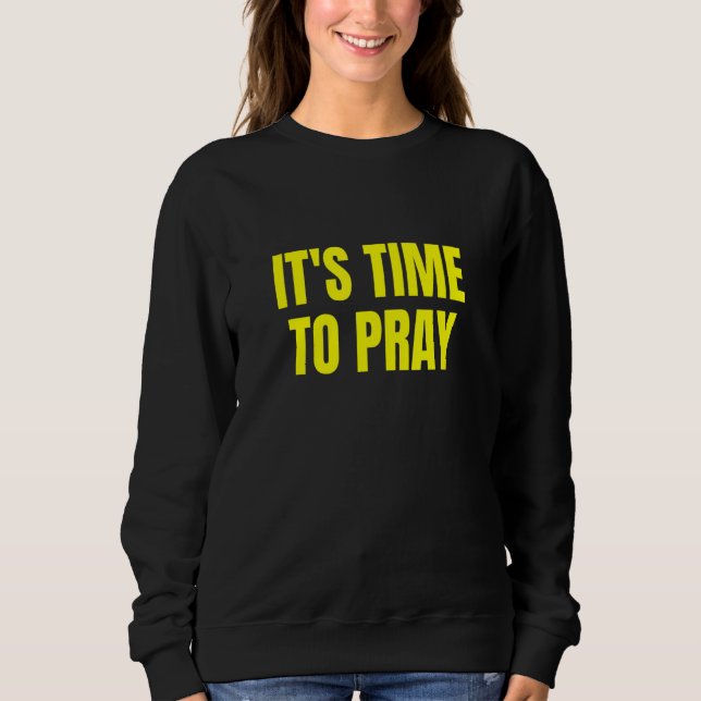 Time To Pray T Shirt (Framsida)